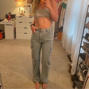 High Waisted Straight Leg Jeans